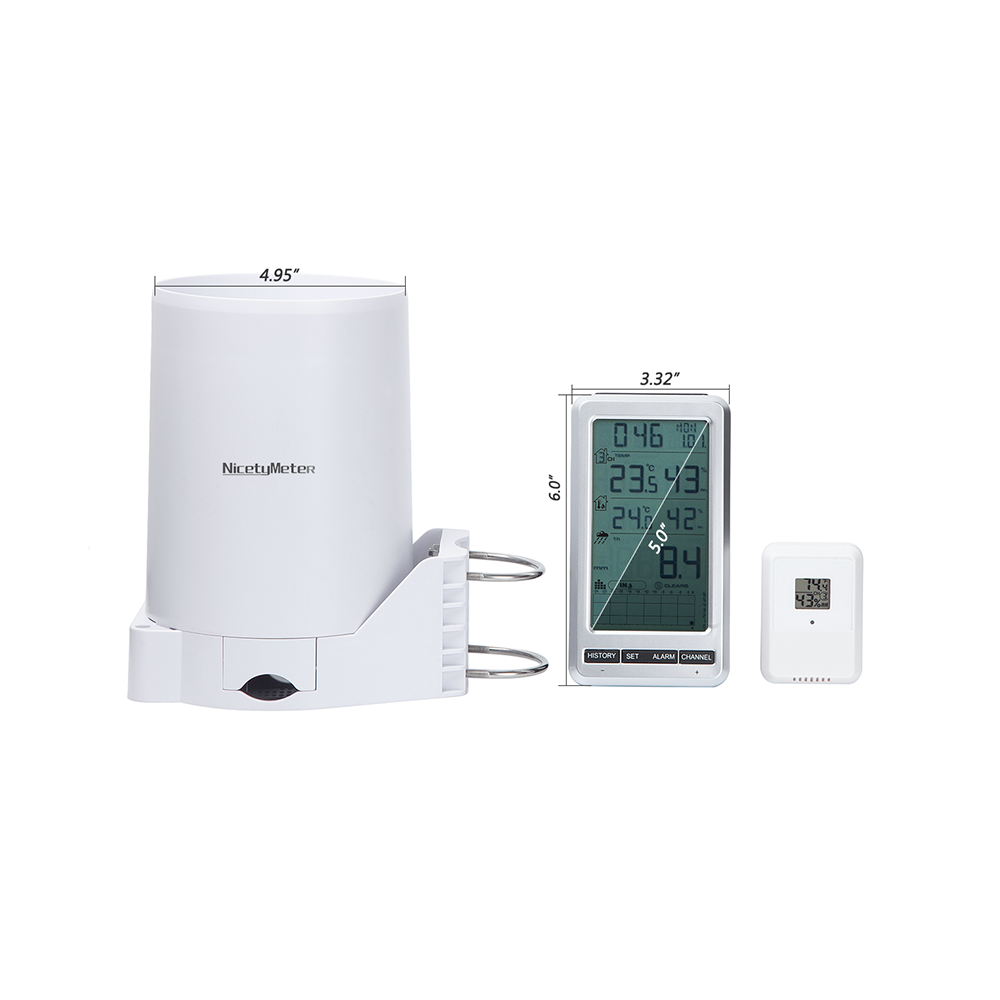 Garden Weather Station - 0206 RF 433mhz Kablosuz Devrilmeli Kovalı