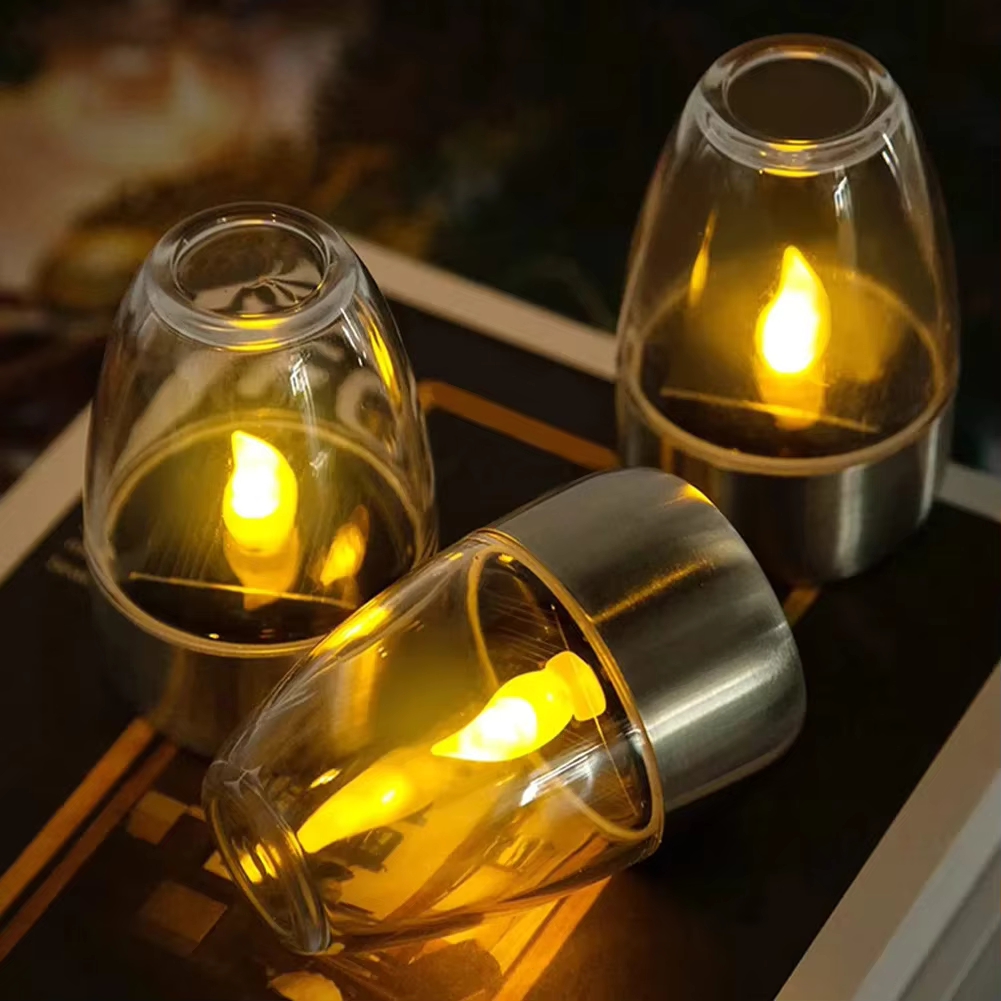 Smart Garden Lighting System - LED Paslanmaz Çelik Güneş Mum Işıkları