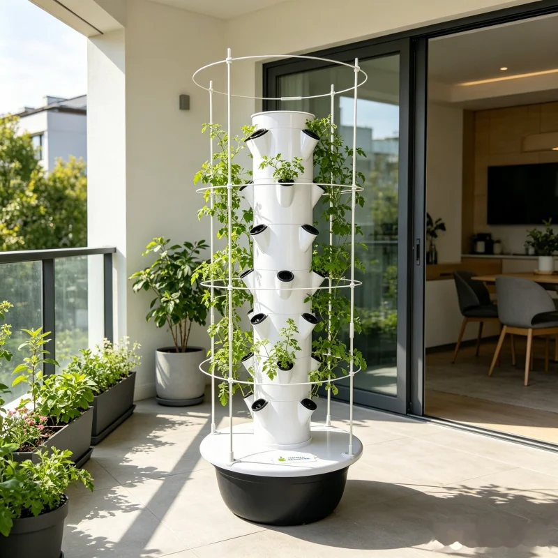 Smart Garden Vertical Planter - 9 Katmanlı Hidroponik Kule İç Mekan