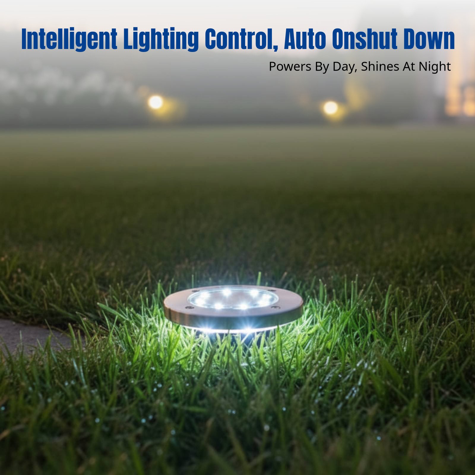 Smart Garden Solar Lights - Güneş Enerjili Zemin Lambası, LED Çim