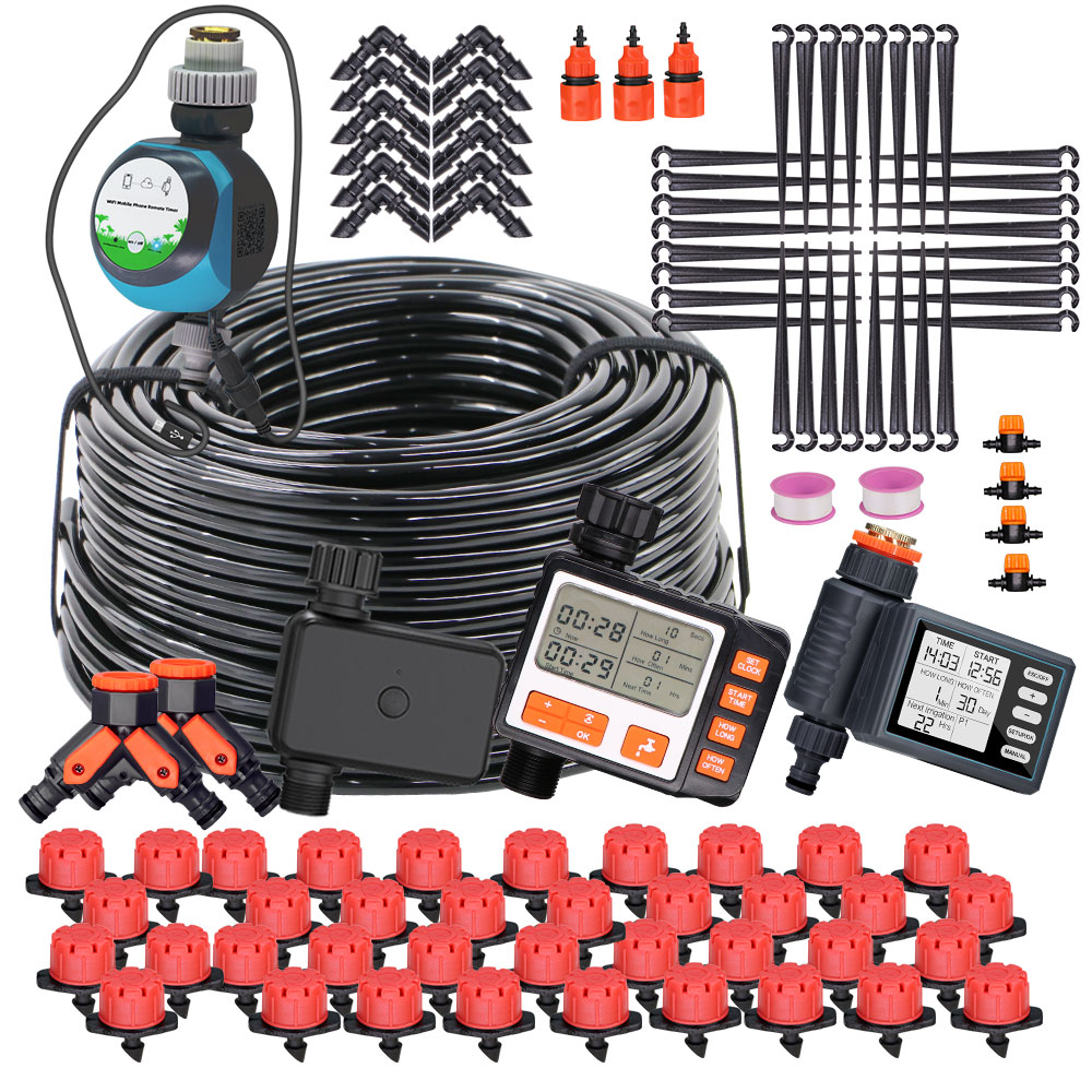 Smart Garden Hose Timer - 50-5M 1/4 ''hortum ayarlanabilir Drippers otomatik