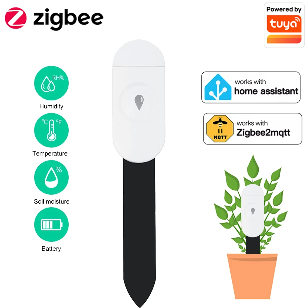 Smart Garden Zigbee - Tuya Zigbee Sıcaklık Nem Nem Dedektörü