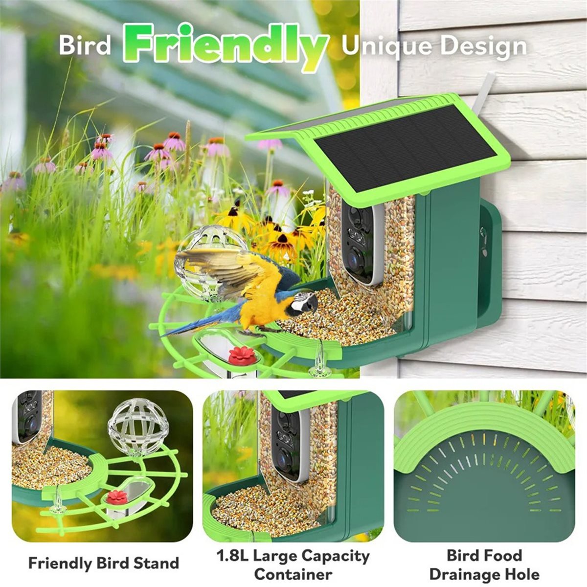 Smart Garden Ai - ABPP Akıllı Kuş Besleyici Kamera, Yapay