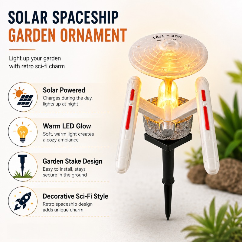 Star Trek USS Enterprise Solar - Smart Garden Lighting System incelemesi ve fiyatı