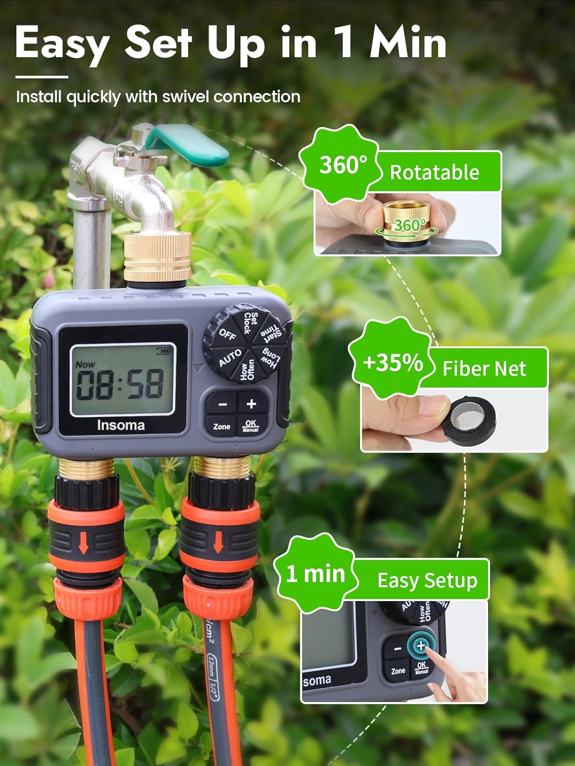 Insoma Akıllı Sulama Sulama Si - Smart Garden Sphagnum Moss incelemesi ve fiyatı