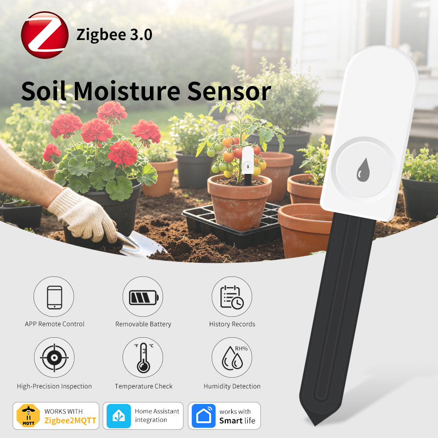ZigBee Akıllı Toprak Nem Sensö - Smart Garden Home Assistant incelemesi ve fiyatı