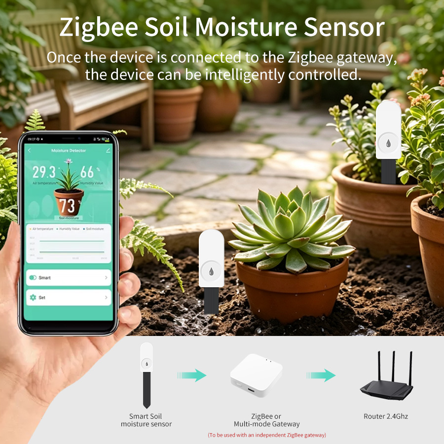 ZigBee Akıllı Toprak Nem Sensö - Smart Garden Home Assistant incelemesi ve fiyatı