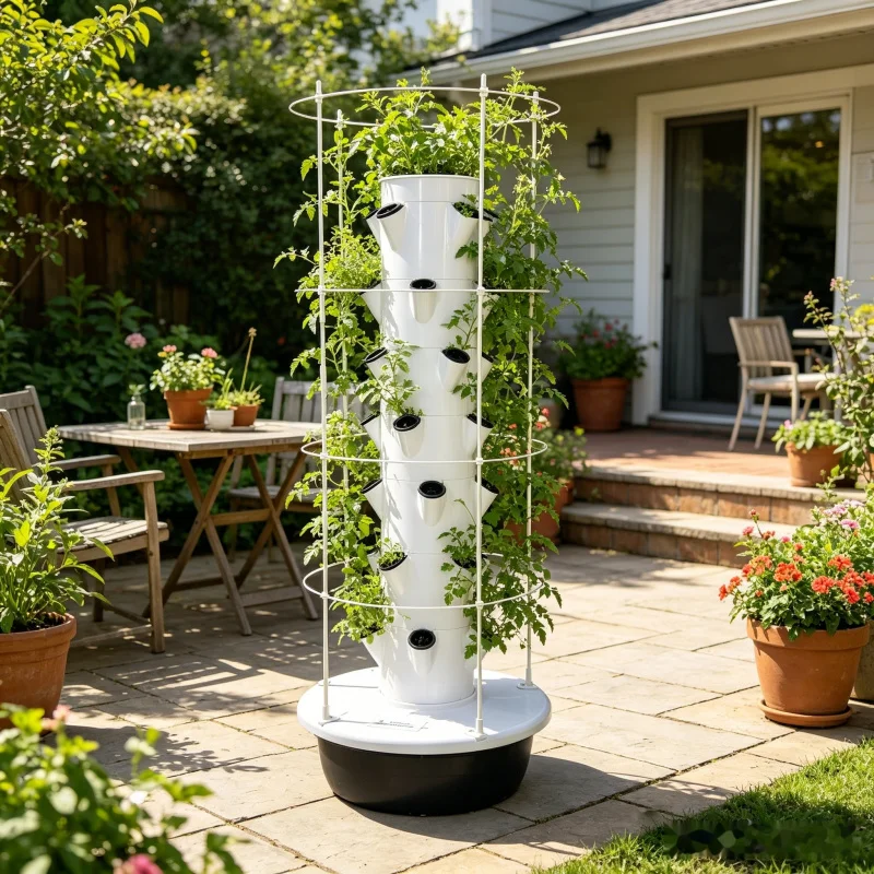 9 Katmanlı Hidroponik Kule İç  - Smart Garden Vertical Planter incelemesi ve fiyatı