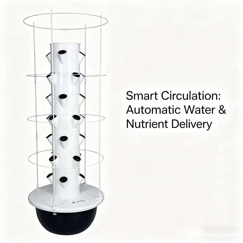 9 Katmanlı Hidroponik Kule İç  - Smart Garden Vertical Planter incelemesi ve fiyatı