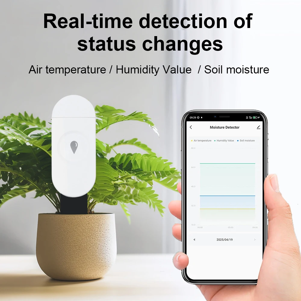 Tuya Zigbee Sıcaklık Nem Nem D - Smart Garden Zigbee incelemesi ve fiyatı
