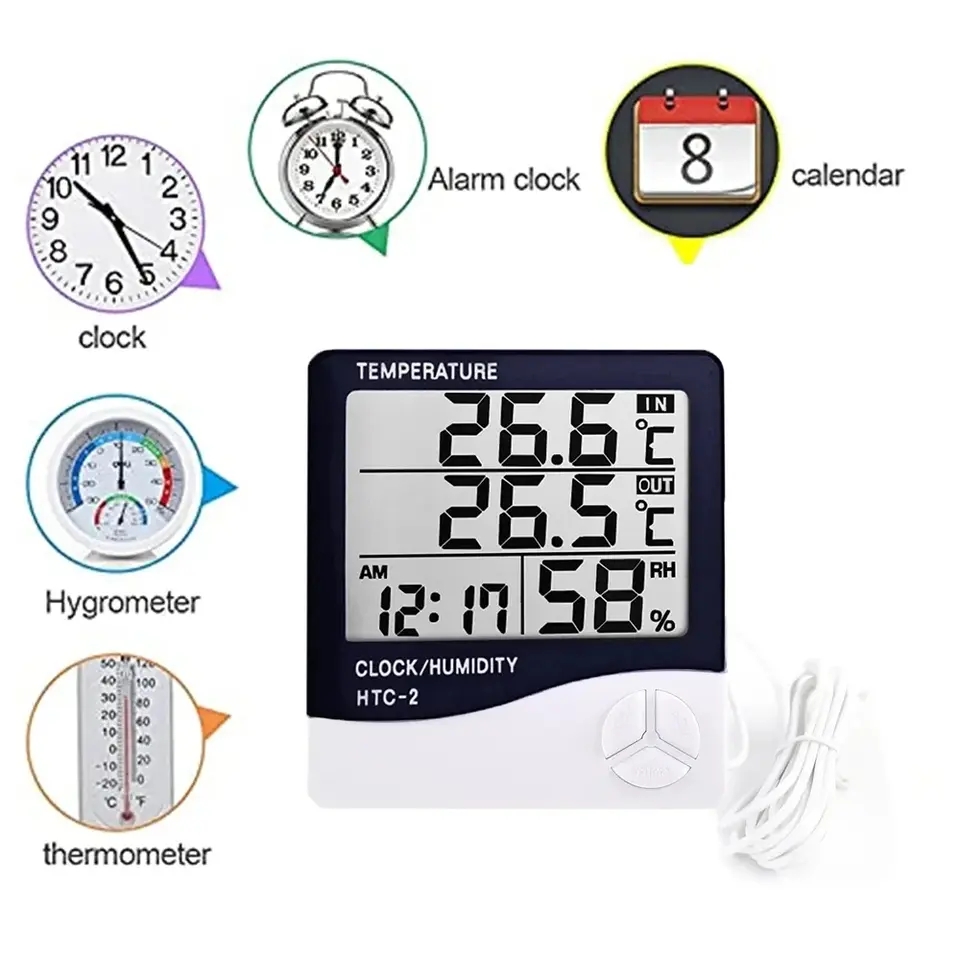 Kapalı LCD Dijital Termometre  - Garden Weather Station incelemesi ve fiyatı