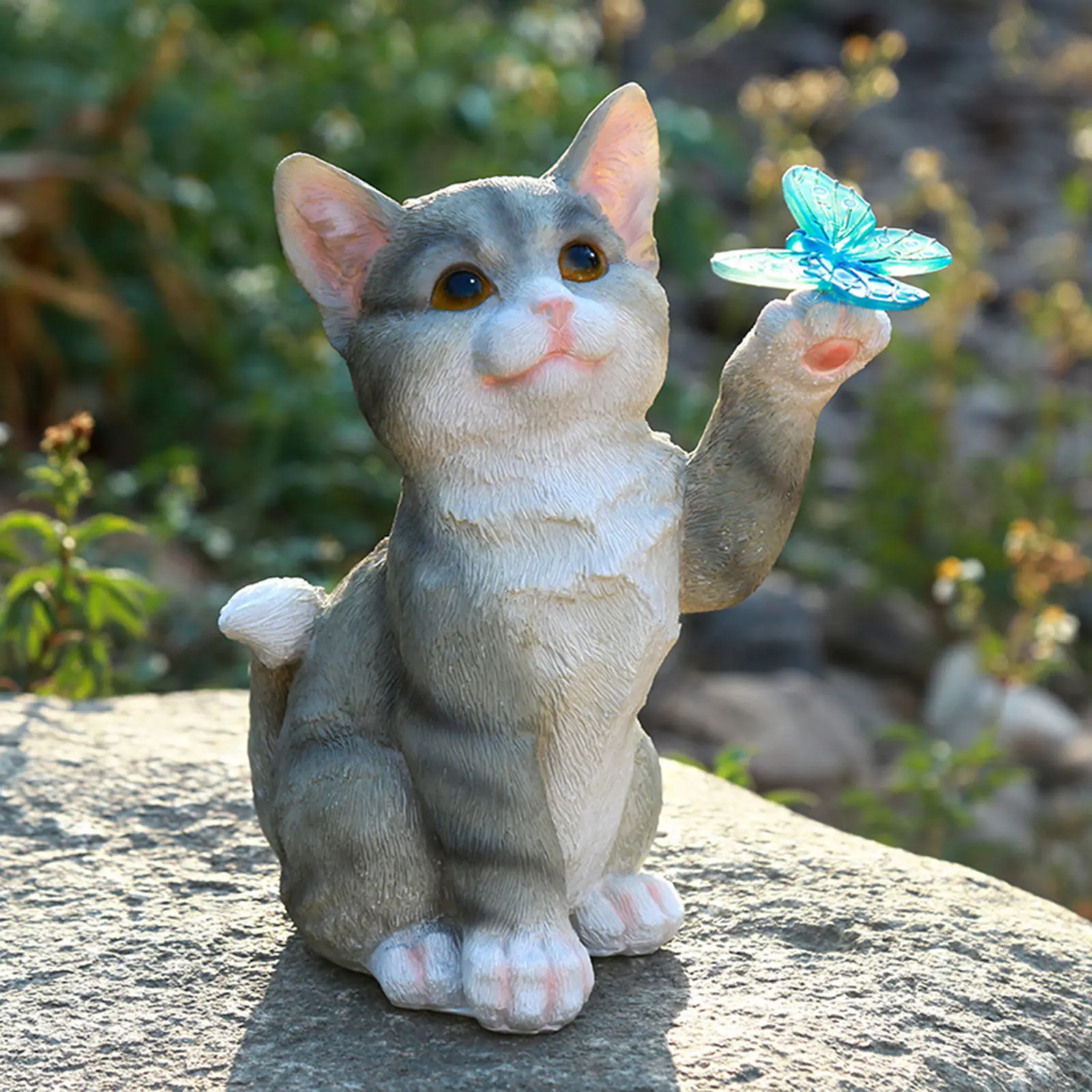 Açık Kedi Heykel Heykelcik Kol - Smart Garden Lighting System incelemesi ve fiyatı