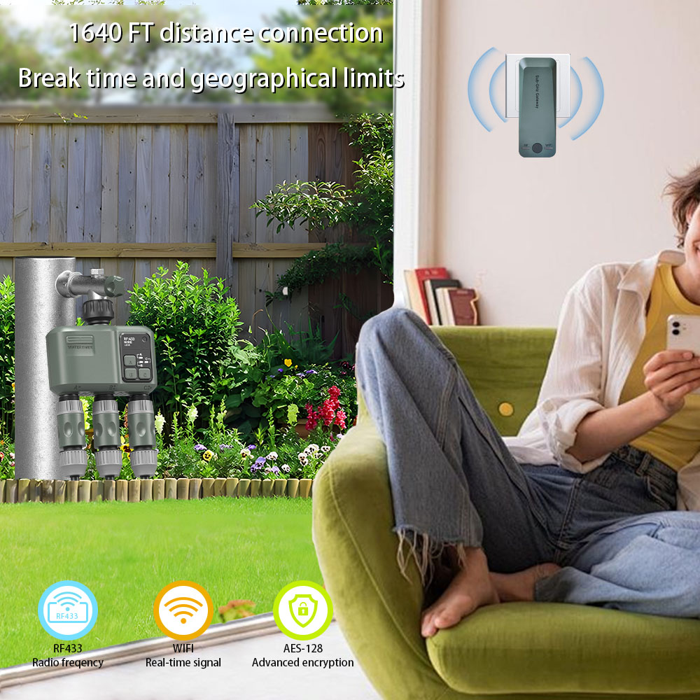 Tuya Wifi+RF433 3 çıkışlı su z - Smart Garden Water Timer incelemesi ve fiyatı