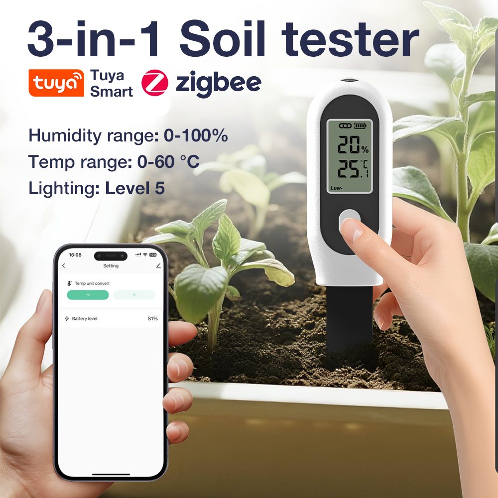 Tuya Zigbee 3'ü 1 Arada Toprak - Smart Garden Home Assistant incelemesi ve fiyatı